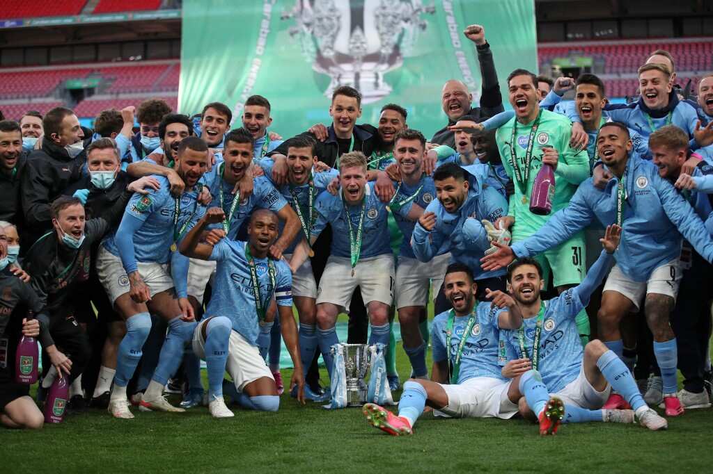 Man City outclass Tottenham to retain League Cup in front of 8,000 fans Man City outclass Tottenham to retain League Cup in front of 8,000 fans