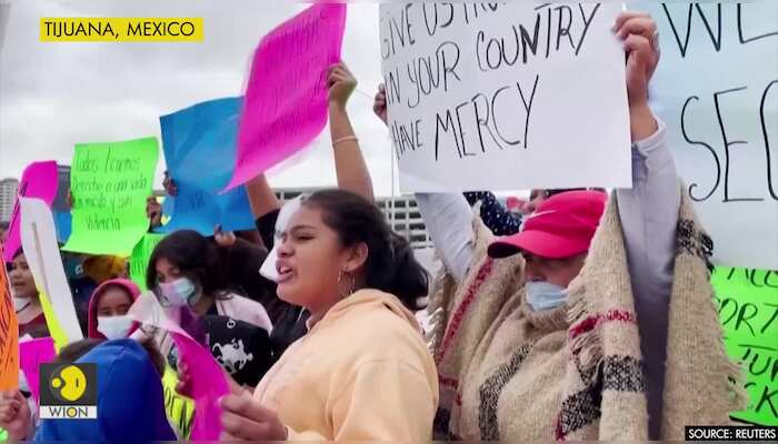 'We want asylum,' Migrants protest at Mexico border city, seeking entry to U.S.