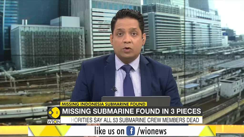 Missing Indonesian submarine found broken into 3 pieces