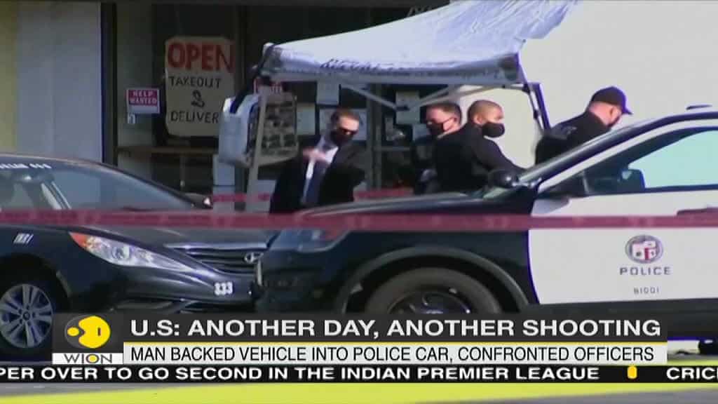 Officers kill man in body armor who drove into LA Police car