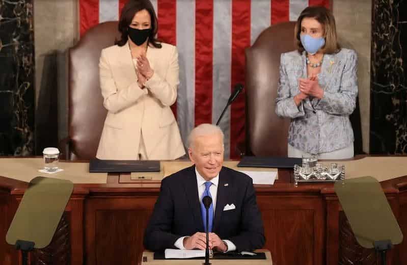'It's about time:' In historic first, two powerful women flank US president