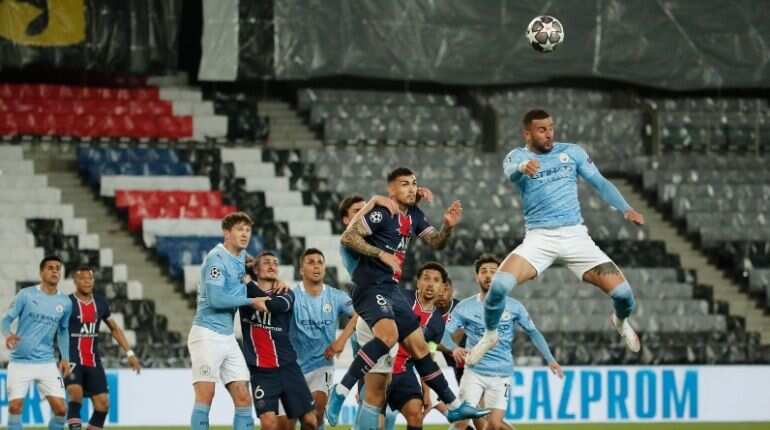Manchester City fight back to beat 10-man Paris Saint-Germain in first leg Manchester City fight back to beat 10-man Paris Saint-Germain in first leg