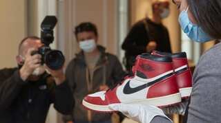 Collectible sneakers: Pair worn by Michael Jordan up for auction