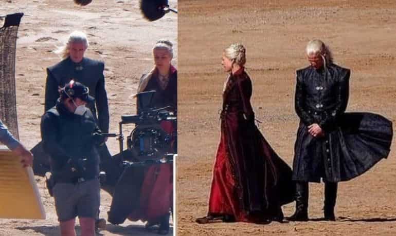 Targaryens are back! New set photos of Matt Smith & Emma D’Arcy from 'House Of The Dragon' filming