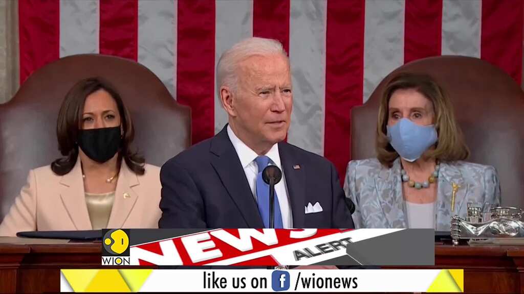 Biden delivers first joint address to Congress, says America on the move again