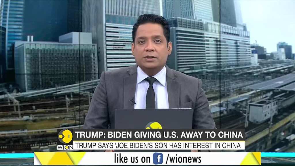 Donald Trump accused Biden for giving away America to China