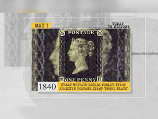 May 1 in history: Great Britain issues first adhesive postage stamp and more