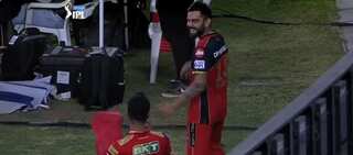 Watch: Virat Kohli shares light-hearted moment with PBKS match-winner Harpreet Brar