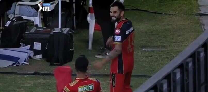 Watch: Virat Kohli shares light-hearted moment with PBKS match-winner Harpreet Brar