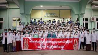 Bomb blasts, flash protests as Myanmar enters fourth month under junta