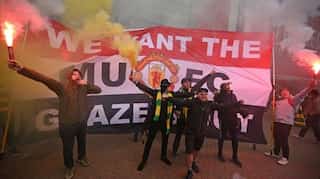 Man Utd fans' anti-Glazer protest forces postponement of Liverpool clash
