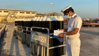 Indian Air Force flies 450 oxygen cylinders from UK to Chennai, 450 more to arrive 