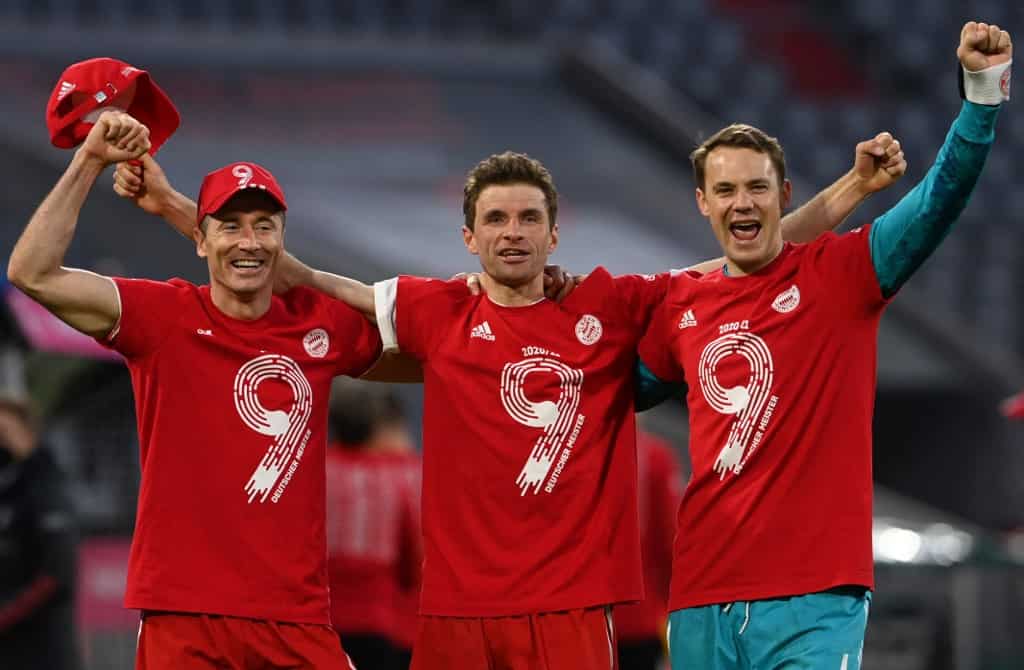 Mueller hails Bayern Munich's 'phenomenal' ninth league title in a row Mueller hails Bayern Munich's 'phenomenal' ninth league title in a row