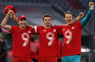 Mueller hails Bayern Munich's 'phenomenal' ninth league title in a row