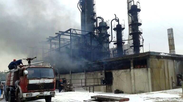 Syria says fire erupts in main Homs refinery: State media Syria says fire erupts in main Homs refinery: State media