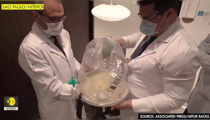 Brazilian made oxygen helmets help treat COVID