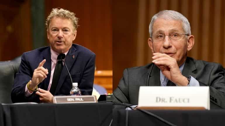 Republican Senator Rand Paul accuses Anthony Fauci of funding coronavirus research Republican Senator Rand Paul accuses Anthony Fauci of funding coronavirus research