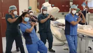 Watch: Indian doctors and hospital staff offer unforgettable tribute on International Nurses day