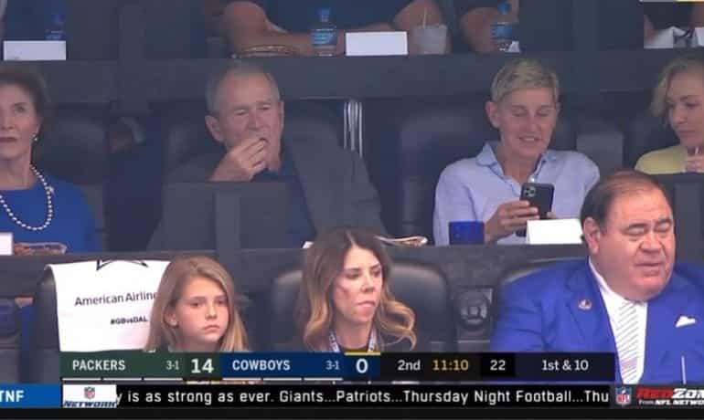 Being friends with George W Bush