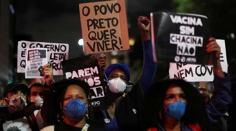 Black Brazilians protest racism, police violence Black Brazilians protest racism, police violence