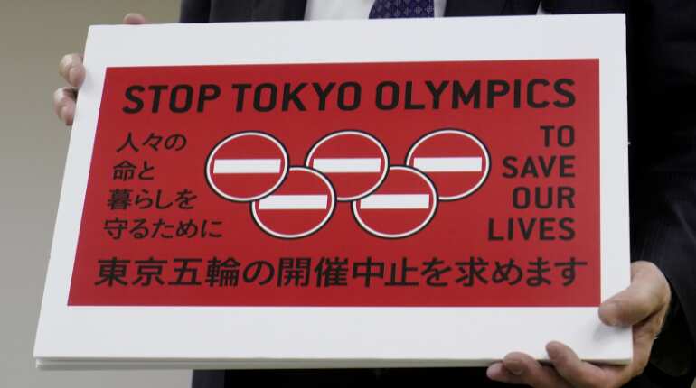 A petition against Tokyo Olympics with 350,000 signatures submitted to organisers