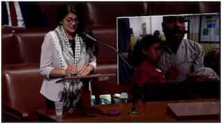 US Congresswoman Rashida Tlaib responds tearfully over Israel-Palestine conflict