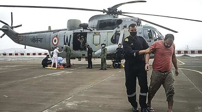 Cyclone Tauktae: 127 missing after vessel sinks, says Indian Navy Cyclone Tauktae: 127 missing after vessel sinks, says Indian Navy