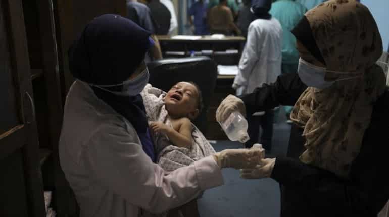 'No one left but you': 5-month-old Gaza baby pulled from dead mother's arms