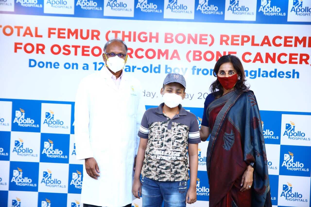 12-year-old cancer patient from Bangladesh walks after Indian doctors replace thigh bone 12-year-old cancer patient from Bangladesh walks after Indian doctors replace thigh bone