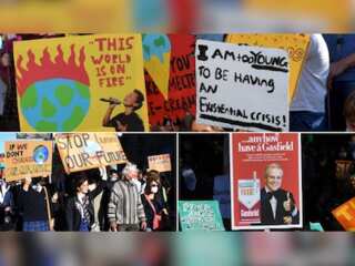 'World is on fire': Australian school children skip school to protest against climate change
