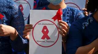 More than 125,000 Myanmar teachers suspended for opposing coup