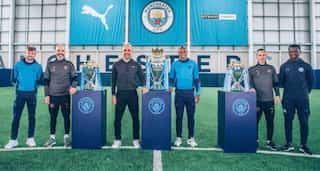 Football: Manchester City win hat-trick of Premier League titles