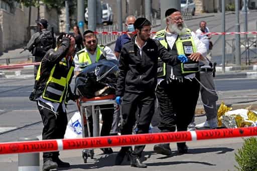 Attacker stabs two people in Jerusalem, shot by Israeli police Attacker stabs two people in Jerusalem, shot by Israeli police