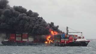 Ship fire off Colombo: Indian Coast Guard rushes assets, more on standby