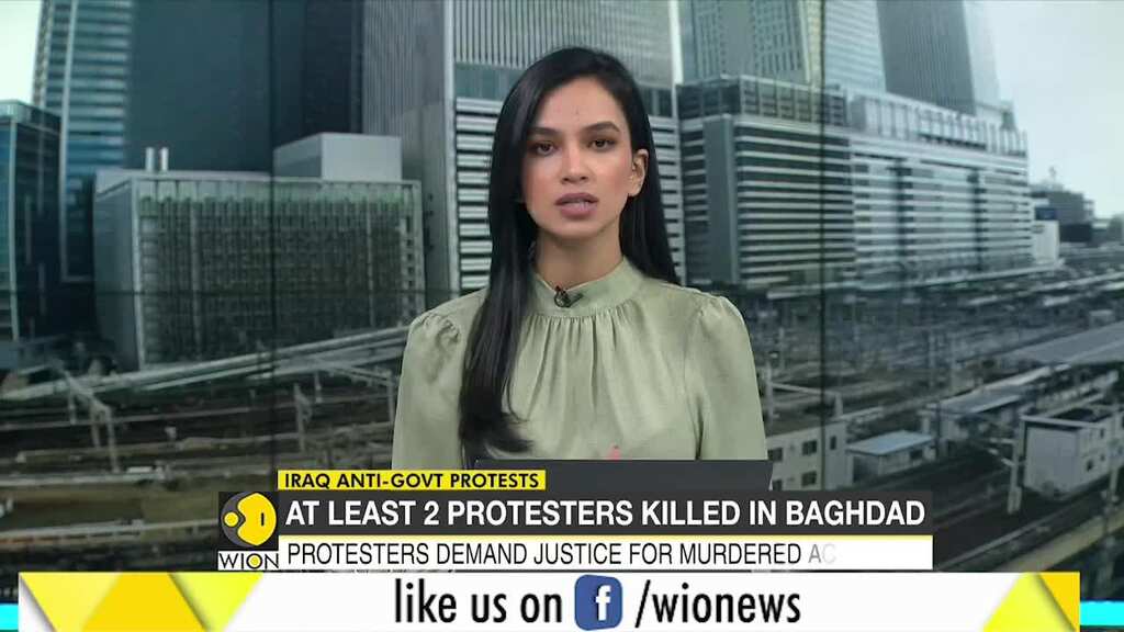 Protesters and Police clash in Capital of Iraq, atleast 2 protesters killed