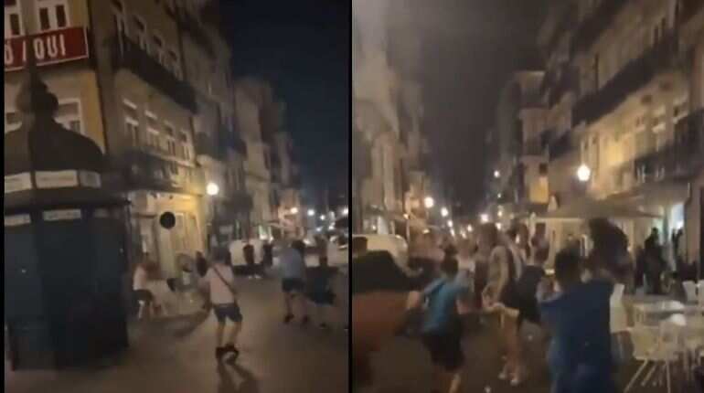 Watch: Man City and Chelsea fans clash on streets of Porto ahead of UCL finals