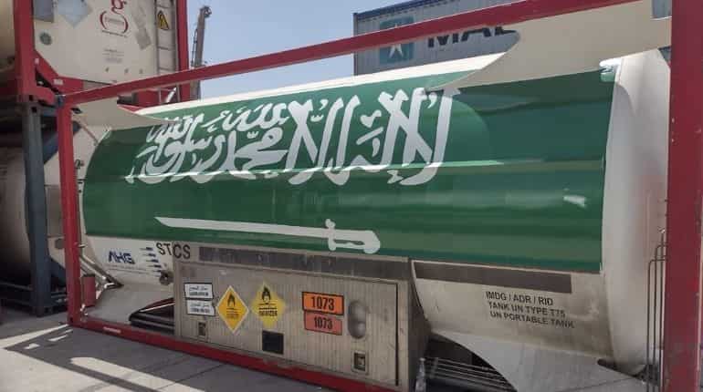 First batch of ISO oxygen tanks from Saudi Arabia to leave for India on May 30