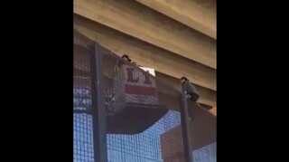 Watch | Pregnant woman stuck at 18-feet-high wall as she attempts to enter US
