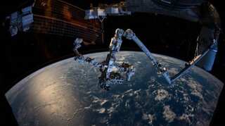 A piece of space debris recently damaged the International Space Station