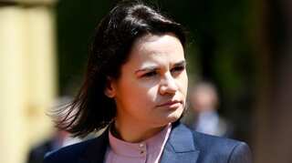 On Washington visit, Belarus opposition leader asks US for more help