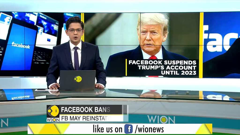 Facebook suspends Trump's account until 2023