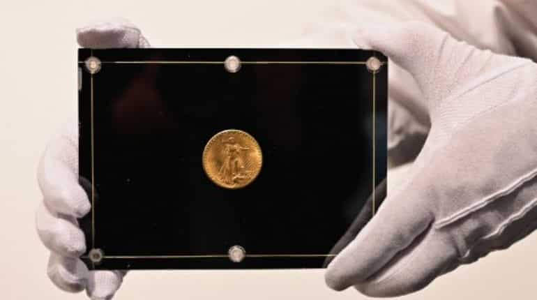 US gold coin sells for record $19.5 mn at Sotheby's auction US gold coin sells for record $19.5 mn at Sotheby's auction