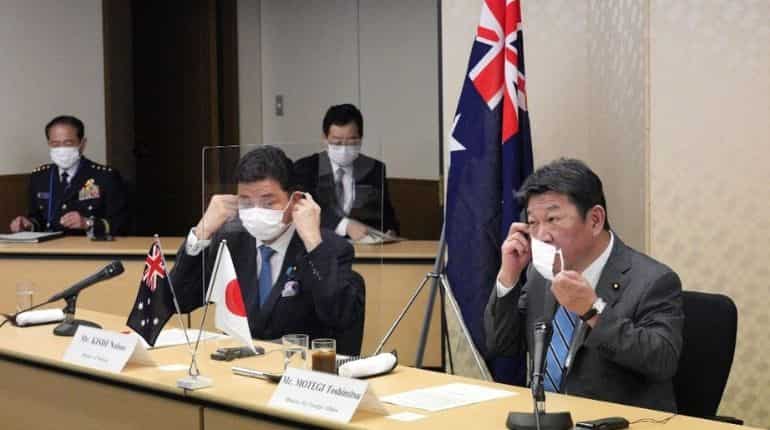 Japan minister says aims to raise security ties with Australia to new levels Japan minister says aims to raise security ties with Australia to new levels