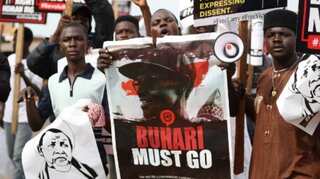 Police fire tear gas to break up Nigeria protests
