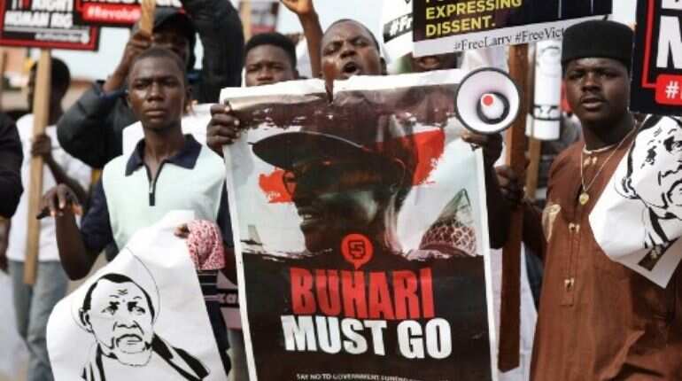 Police fire tear gas to break up Nigeria protests