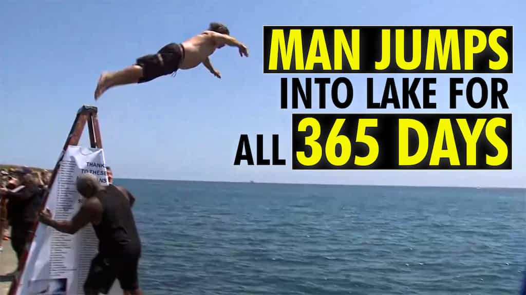 Man jumps into Lake Michigan for 365 straight days