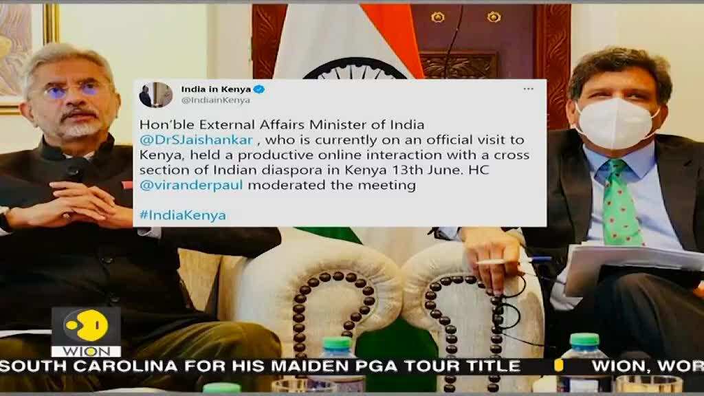 EAM S Jaishankar interacts with Indian diaspora in Kenya