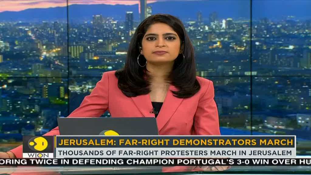 Thousands of far-right protesters march in Jerusalem