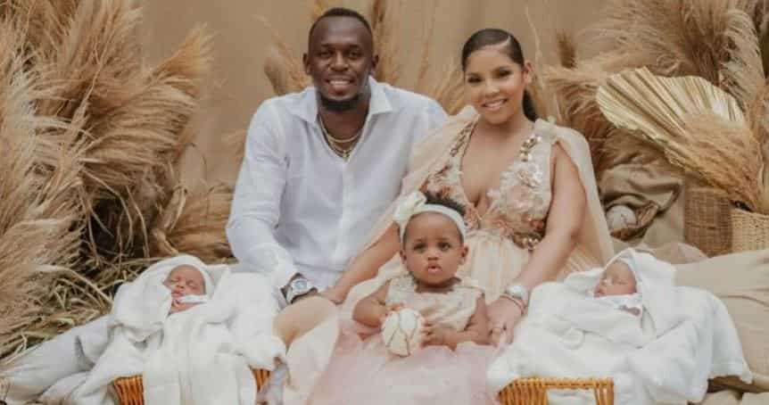 Legendary sprinter Usain Bolt has twin boys - Thunder and Saint Leo
