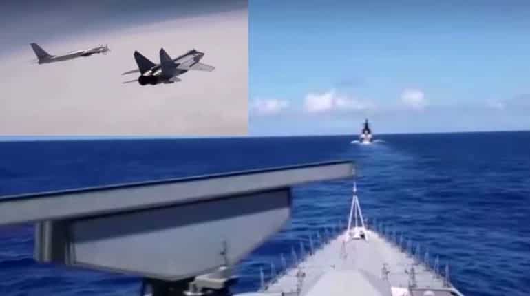 Russia conducts military drills in Pacific with warships, aircraft and submarines